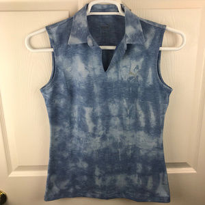 NWT Puma Sleeveless Johnny Polo Shirt Blue Size S